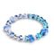 Lapis Flame | Firefly Glass x Murano Glass Hearts Bracelet